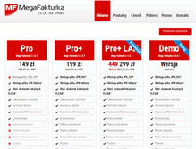 Tablet Screenshot of megafakturka.pl